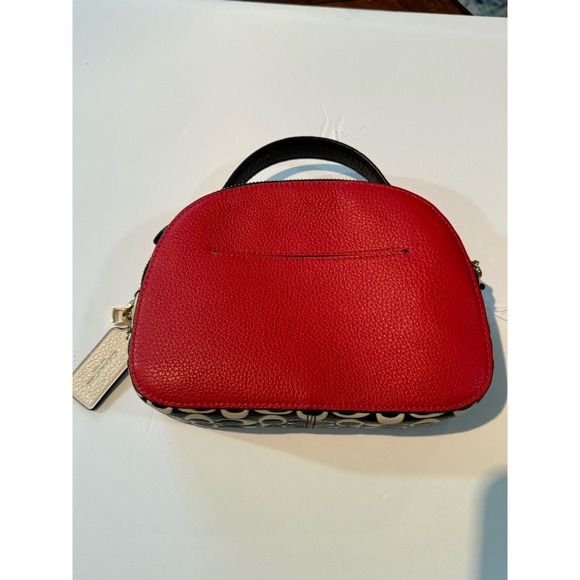 Coach (C6977) Mickey Mouse X Keith Haring Serena Leather Satchel Handbag Purse - Picture 2 of 9